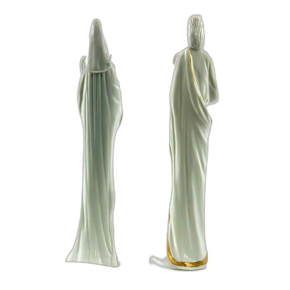 5 piece porcelain nativity scene by Holly Tree - Picture 3 of 9